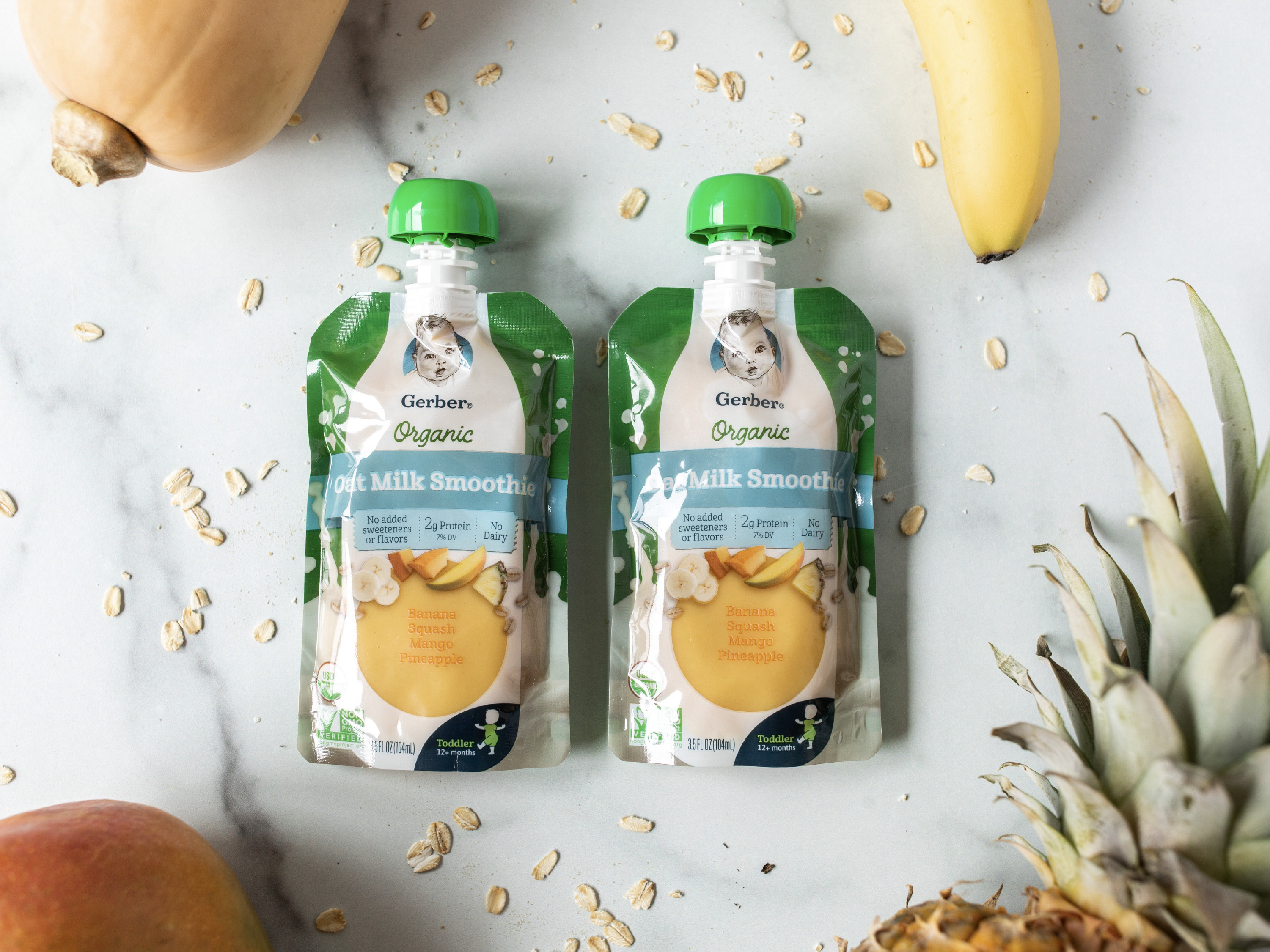 Gerber oat milk smoothie pouches