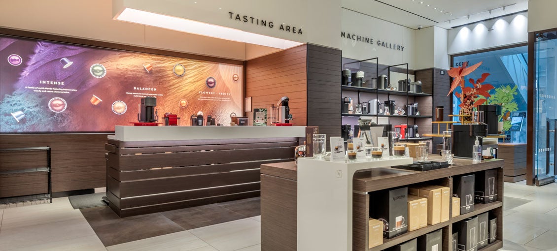 Nespresso Store Counter and Tasting Area