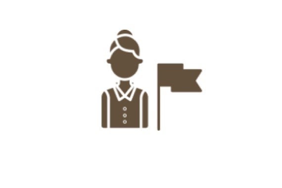 Female employee icon