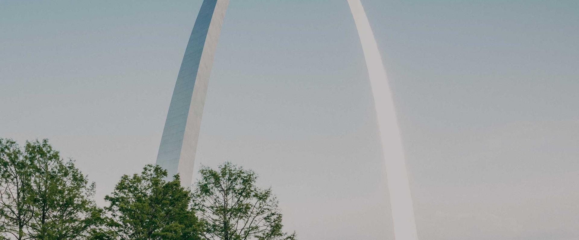 The arch in St. Louis