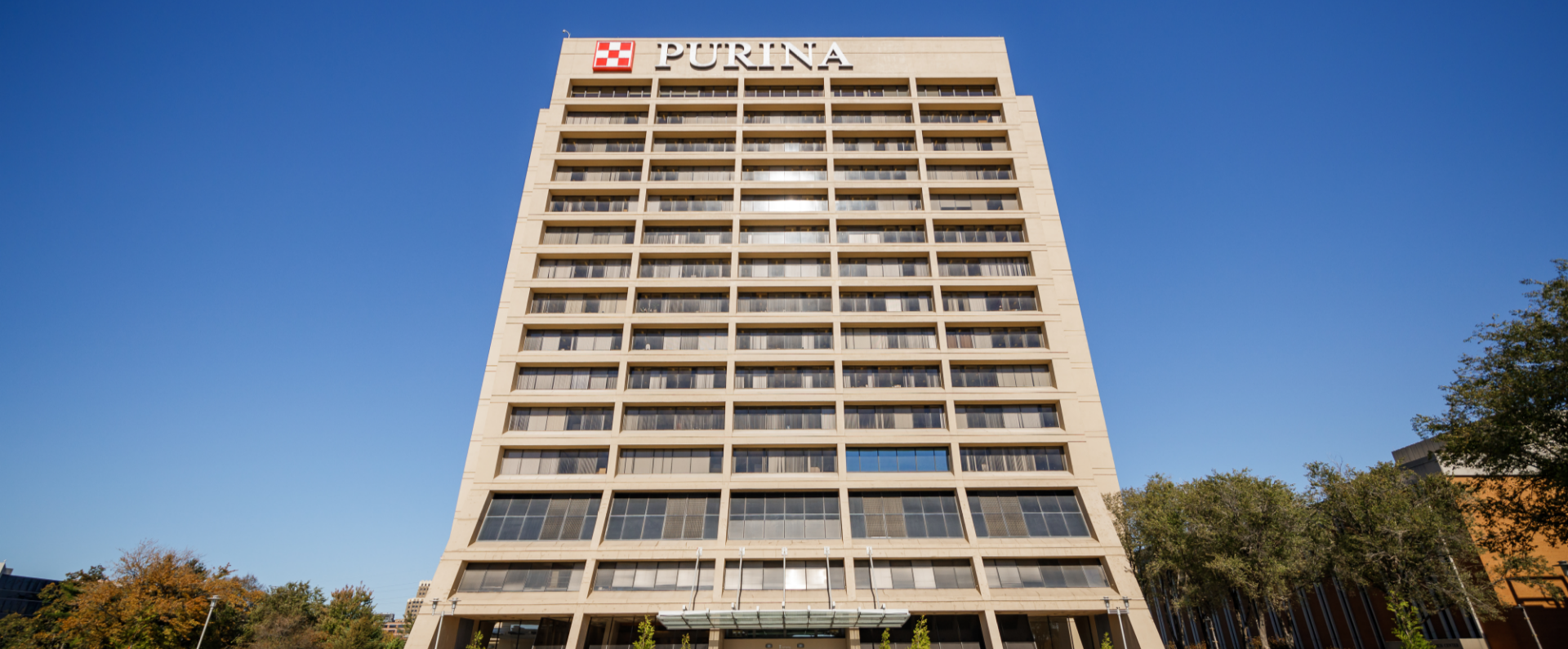 exterior of Purina HQ in St. Louis